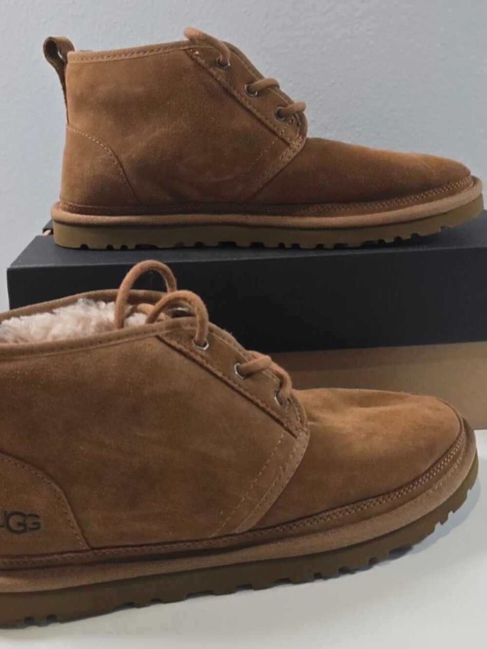 UGG Neumel Suede Chukka Boots Chestnut Brown Men's 9